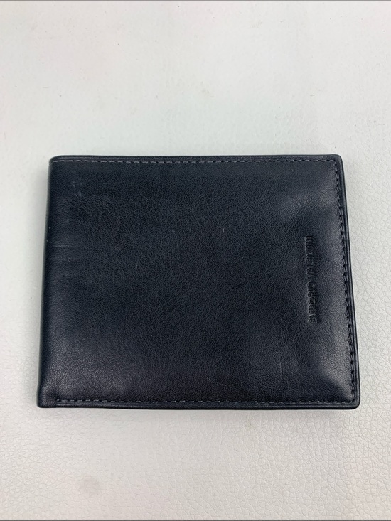 Vera Pelle Other - Vera Pelle Italy Black Leather Bi-Fold Men’s Wallet Genuine leather Green lining